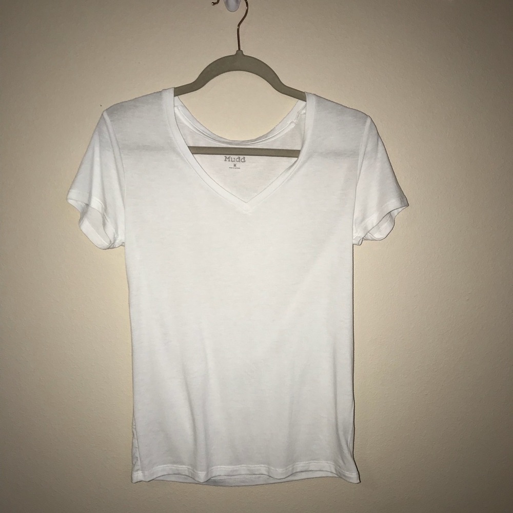 Classic White V-neck
